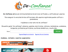 Tablet Screenshot of de-confianza.net